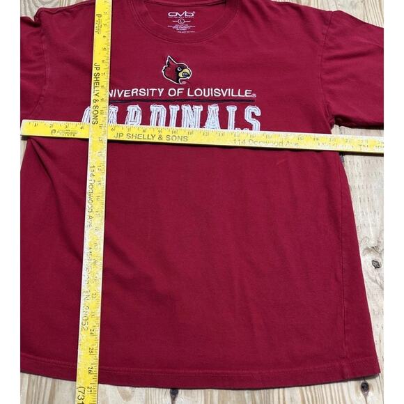 University of Louisville Cardinals Embroidered Logo Style T-Shirt Licensed OVB L - Picture 6 of 6